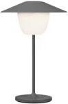 blomus Lampă de masă portabilă ANI MINI 21 cm, LED, gri cald, aluminiu, Blomus (BM67076)