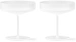 ferm LIVING Pahar pentru șampanie RIPPLE 150 ml, set de 2 buc, alb, ferm LIVING (FERM1104269321) Pahar