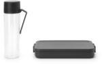 Brabantia Set cutie de prânz și sticlă de apă MAKE & TAKE, gri închis, Brabantia (BRAB206689)