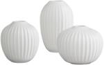 Kähler Vază mini HAMMERSHOI, set de 3 buc, alb, Kähler (KHL692397)
