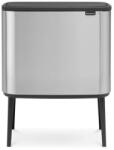 Brabantia Coș de gunoi sensibil la atingere BO 3 x 11 l, oțel mat, Brabantia (BRAB316081) Cos de gunoi