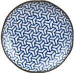Made in Japan Farfurie joasă HERRINGBONE INDIGO IKAT 23 cm, albastru, MIJ (MIJC6560D)