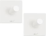 Zack Cârlig pentru prosoape 4 cm, set de 2, alb, oțel inoxidabil, Zack (ZACK40125) Agatator cuier