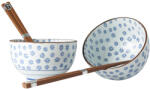 Made in Japan Bol de masă SNOWFLAKE, set de 2 buc, 500 ml, cu bețișoare, MIJ (MIJC6880) Serviciu de masa