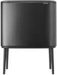 Brabantia Coș de gunoi Touch top BO TOUCH BIN 3x 11 l, gri închis, oțel, Brabantia (BRAB233586) Cos de gunoi