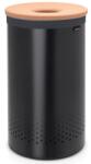 Brabantia Coș de rufe 60 l, cu capac de plută, negru, Brabantia (BRAB120022)