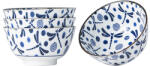 Made in Japan Bol de servit BLUE DRAGONFLY , set de 4 buc, 300 ml, MIJ (MIJRW0009) Castron