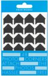 Printworks Colțuri adezive pentru poze, set de 48 buc. , autoadeziv, negru, hârtie, Printworks (PRPW00618)