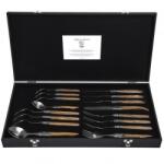 Laguiole Set de tacâmuri de masă LUXURY, 16 buc, mânere din lemn de măslin, Laguiole (LAGSDV-301227) Tacam