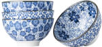Made in Japan Bol ceramică PLUM & CHERRY BLOSSOM 200 ml, set de 4 buc, ceramică, MIJ (MIJRW0006) Castron