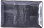 Made in Japan Farfurie pentru sushi și sashimi LINES, 21 x 13 cm, neagră, MIJ (MIJC7856)