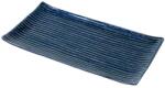 MIJ Platou de servit CONTOUR 24 x 15 cm, albastru, ceramică, MIJ (MIJC0363) Tava