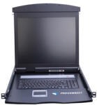 PROCONNECT KVM Konzol LCD 19", VGA, Dual Rail (PC-V1901D)