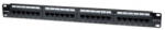 MANHATTAN Patch panel - CAT6 UTP patch panel, 24 portos, 1U, Fekete (520959) - bbmarket