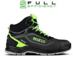 Sparco Sparco Indy-He Ranger S3S ESD Munkavédelmi bakancs Fekete/Zöld - 38 (0754238NRVF)