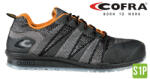 Cofra Fluent S1P Szellőző Munkavédelmi Sportcipő Fekete/Narancssárgasárga - 36 (COF78800-002-W36)