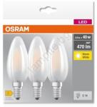 OSRAM К-кт 3x LED Крушка B40 E14/4W/230V 2700K - Osram (P227233)