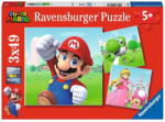 Ravensburger Puzzle 3x49 elements Super Mario (05186) - vexio Puzzle