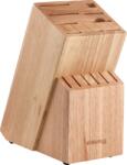 Siguro Rustic Fa késblokk - 13 kés, olló / élező (SGR-KB-W218LW)