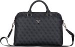 GUESS PU 4G Triangle Logo laptop táska 13-15" Fekete