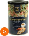 Gepa Set 2 x Ciocolata Calda Bio si Fairtrade, 250 g, Gepa
