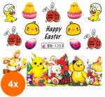 Luxorise Set 4 x Tatuaj Unghii Luxorise Easter Joy, Bn-1253 (TOT-4xTBY-L4083)