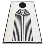  MODE INTERIER krémszínű-fekete geometrikus szőnyeg Méret: 120x170 cm (1000092707/1A)