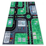  Zöld-fekete csúszásmentes gyerekszőnyeg Fancy City Méret: 80x150 cm (1000092751/1A)