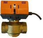 BRH motoros, 2 járatú (1 utú) zónaszelep 1"-os BB-s + motor 230V, 50Hz 6mp zárási idő, Kvs=5.7, SPST, komplett egyutú szelep / zónaszabályzó motorral együtt, BRH-860