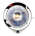  130 mm-es krómozott fényszóró Zündapp KS 50 GTS C-hez Diverse / Import Elektronika Lámpa, fényszóró, index Fényszóró (OEM)