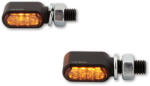 HIGHSIDER CNC LED irányjelzők Little Bronx, fekete, füstüveg, E-jóváhagyott, (pár) HIGHSIDER Elektronika Lámpa, fényszóró, index Index (tuning)