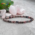 Kristály Jóga Shop Rodonit 4 mm-es ásvány karkötő