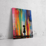  Sziluett az Esőben - Pop Art Vászonkép (751103)