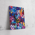  Szív Ritmusa Színekben - Pop Art Vászonkép (275028)