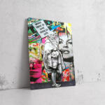  Graffiti Marilyn és Gandhi Találkozása - Pop Art Vászonkép (667333)