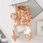  Silver Glossy Зимен гащеризон за куче