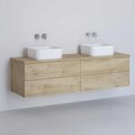 Kronenbach Cube dulap cu blat 161x48.7x44.5 cm sub chiuveta pe perete stejar KBWTKOWT1614GH (KBWTKOWT1614GH)