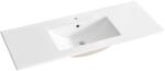 Comad lavoar 121x46 cm dreptunghiular mobilier alb luciu CFP120 (CFP120)
