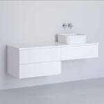 Kronenbach Cube dulap cu blat 141x48.7x44.5 cm sub chiuveta pe perete alb KBWTKOWTL1413WH (KBWTKOWTL1413WH)