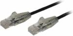 StarTech UTP CAT6 Slim Patch kábel 2.5m Fekete (N6PAT250CMBKS)