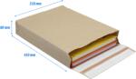 e-Green Csomagküldõ webshop tasak 350x450x80mm, erõs kraft papírból 200 db/doboz, E-green barna (69115) - tonerpiac - 387 Ft
