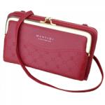 HARAHU LE-25217 Crossbody Pénztárca - Bordó KP25217