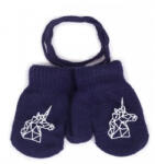  Yo! club téli kesztyű 12 cm - sötétkék/egyszarvú