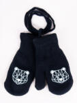  Yo! club téli kesztyű 12 cm - fekete/maci