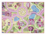 DW Covor antiderapant roz-roz Sweet town Dimensiuni: 95x200 cm Covor
