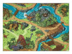 DW Covor antiderapant gri-verde Dino World Dimensiuni: 95x200 cm Covor