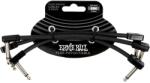 Ernie Ball 6444 Flat Patch Kábel 15cm Fekete