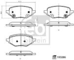 Febi Bilstein set placute frana, frana disc FEBI BILSTEIN 195086 (195086)