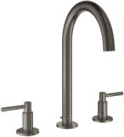 GROHE Atrio 3-lyukas mosdócsaptelep L-es méret, Brushed Hard Graphite 20649AL0 (20649AL0)