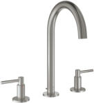 GROHE Atrio 3-lyukas mosdócsaptelep L-es méret, supersteel 20649DC0 (20649DC0)